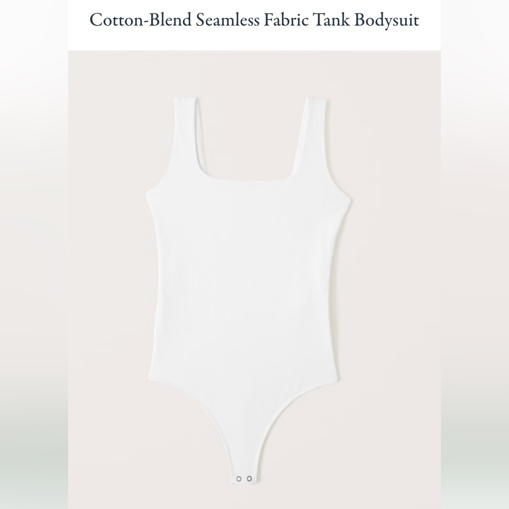 White Seamless Tank Bodysuit NWOT